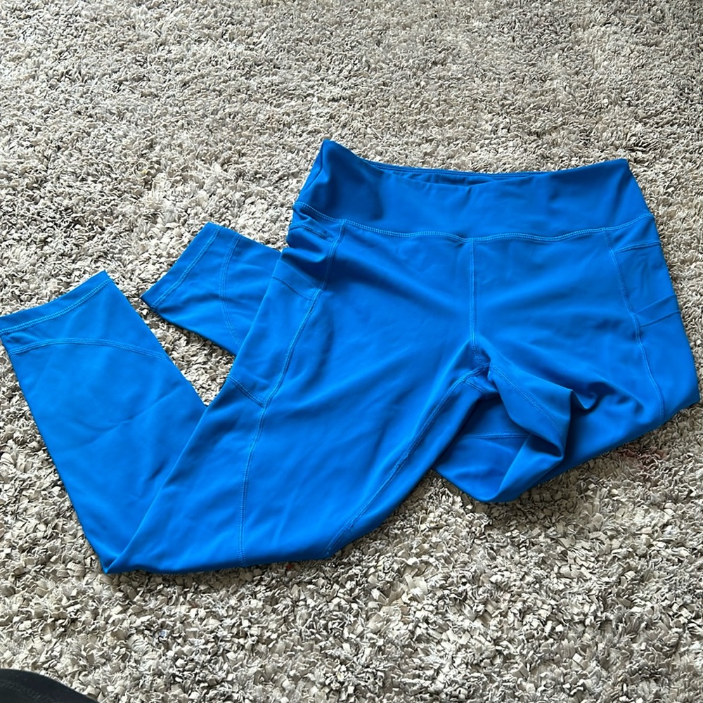 ‼️CLEARANCE‼️ Zyia Royal Blue Pocket Light n Tight Mid-Rise 7/8 24" (8-10) EUC